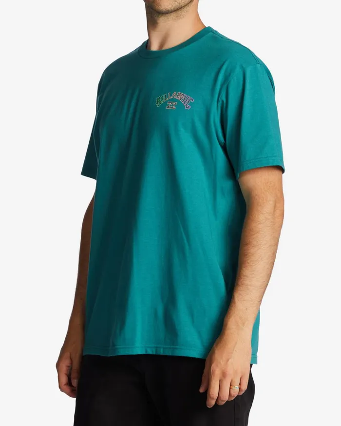 Billabong Arch Fill TShirt Teal Men TShirts Billabong Arch Fill TShirt Teal Men TShirts