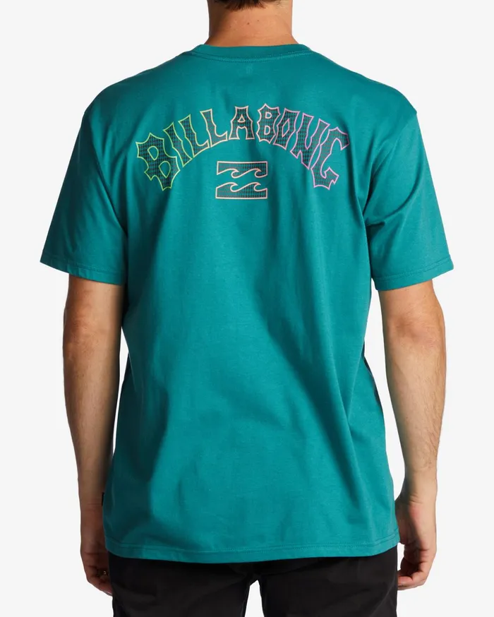Billabong Arch Fill TShirt Teal Men TShirts Billabong Arch Fill TShirt Teal Men TShirts