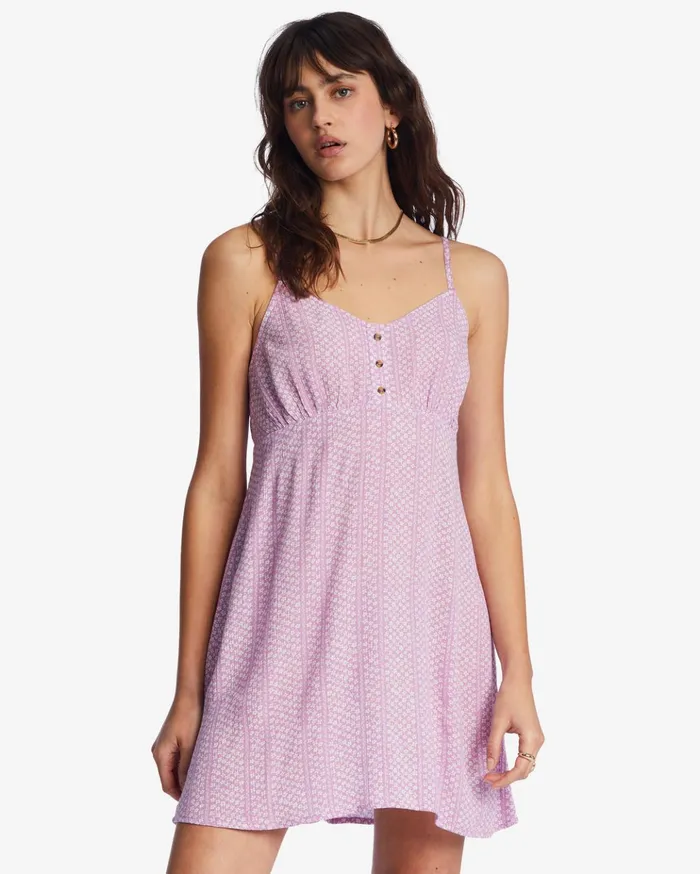 Billabong As If Mini Dress Lilac Dream Women Dresses