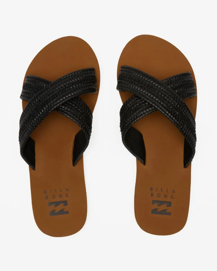 Billabong Avery Slider Sandals Off Black Women Shoes