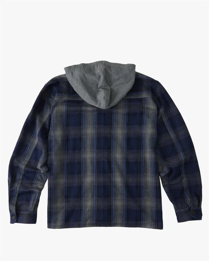 Billabong Baja Hooded Flannel Shirt Dark Blue Men Shirts Billabong Baja Hooded Flannel Shirt Dark Blue Men Shirts