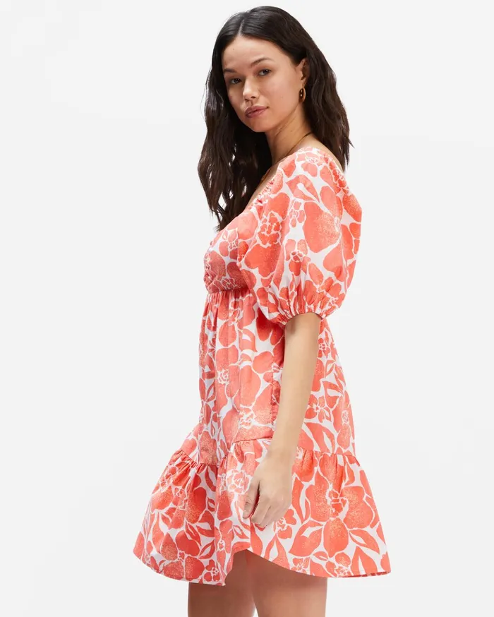 Billabong Be Mine Babydoll Dress Orange Crush Women Dresses Billabong Be Mine Babydoll Dress Orange Crush Women Dresses