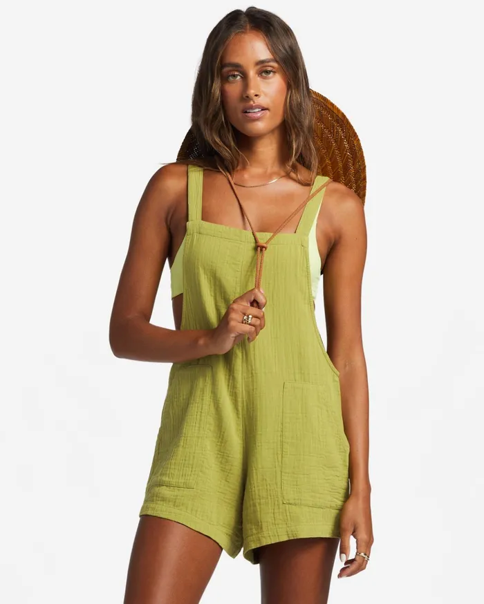 Billabong Beach Crush Romper Seaweed Women Shorts
