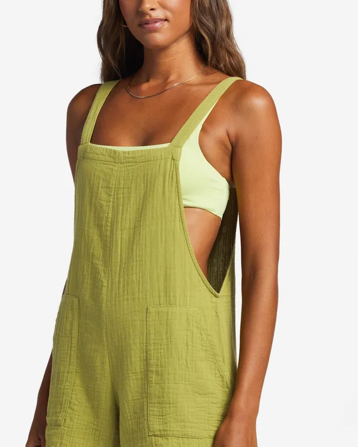Billabong Beach Crush Romper Seaweed Women Shorts Billabong Beach Crush Romper Seaweed Women Shorts
