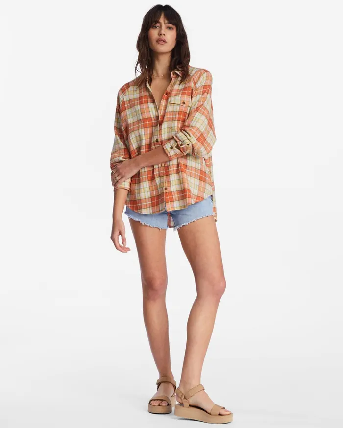 Billabong Best Time Long Sleeve Shirt Multi Women Tops Billabong Best Time Long Sleeve Shirt Multi Women Tops