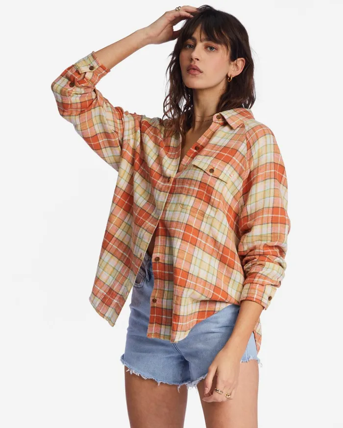 Billabong Best Time Long Sleeve Shirt Multi Women Tops Billabong Best Time Long Sleeve Shirt Multi Women Tops