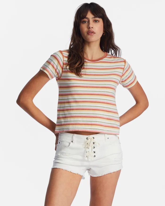 Billabong Better Than Basic TShirt Brick Women Tops