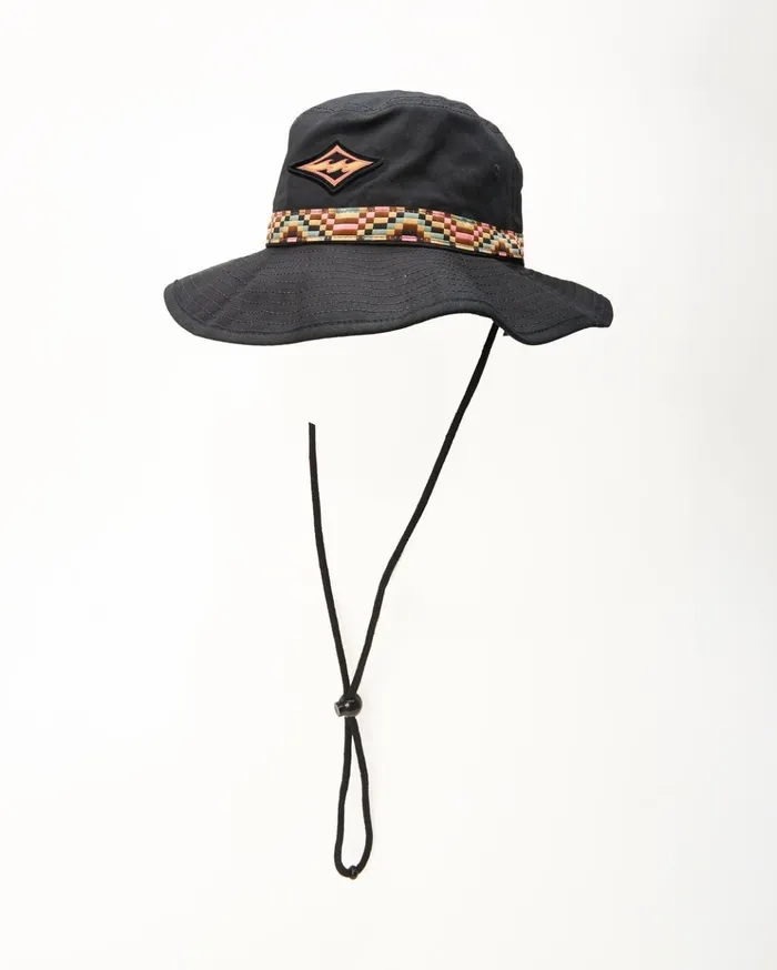 Billabong Big John Print Surf Safari Hat Black Multi Men Hats
