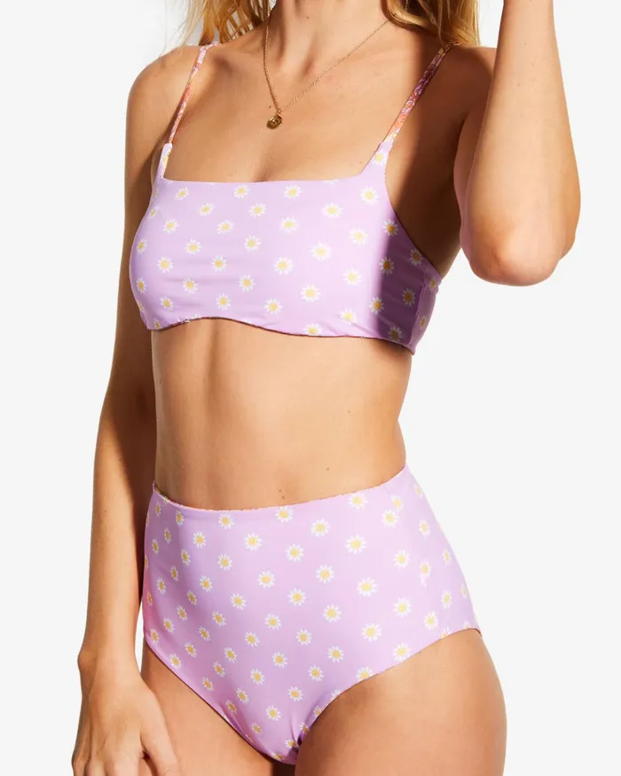 Billabong Billabong X Smiley Good Times Hi Retro Reversible High Leg Bikini Bottoms Multi Women Bikinis Billabong Billabong X Smiley Good Times Hi Retro Reversible High Leg Bikini Bottoms Multi Women Bikinis