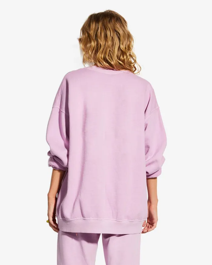 Billabong Billabong X Smiley Ridin Happy Sweatshirt Lady Lavender Women Hoodies and Fleece Billabong Billabong X Smiley Ridin Happy Sweatshirt Lady Lavender Women Hoodies and Fleece