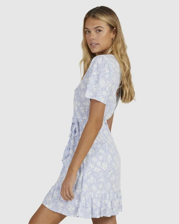 Billabong Blue Bell Bella Wrap Dress Blue Women Dresses Billabong Blue Bell Bella Wrap Dress Blue Women Dresses