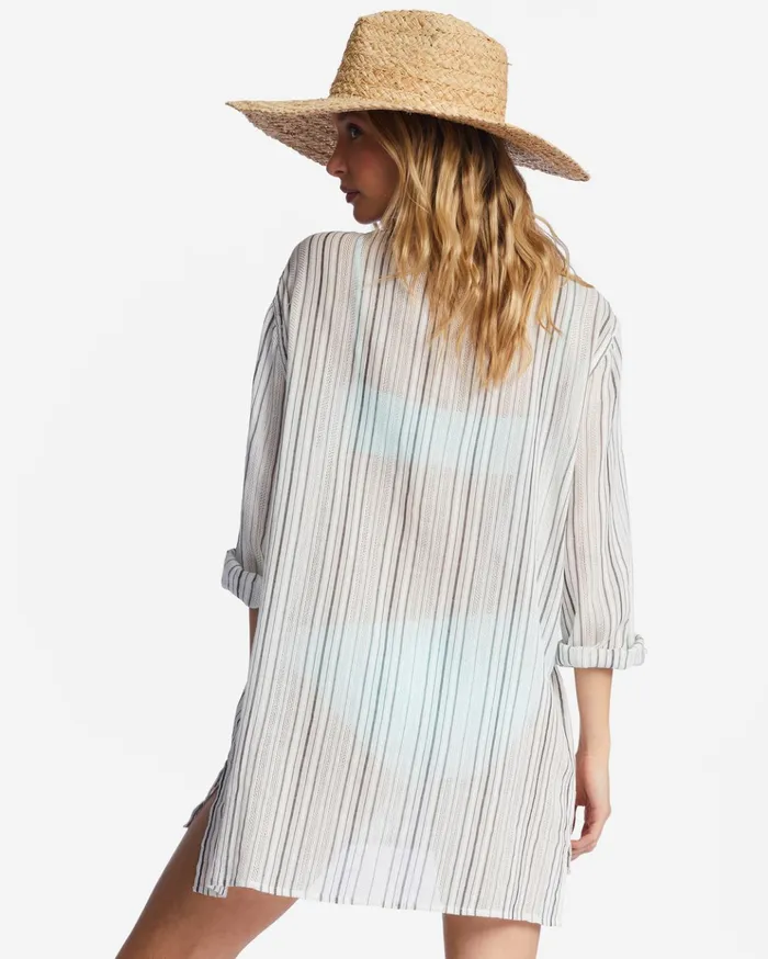 Billabong Blue Skies Swim Cover Up Multi Women Dresses Billabong Blue Skies Swim Cover Up Multi Women Dresses
