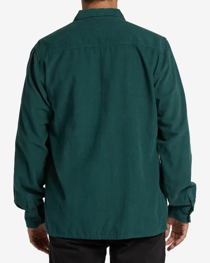 Billabong Bowie Long Sleeve Corduroy Shirt Cypress Men Shirts Billabong Bowie Long Sleeve Corduroy Shirt Cypress Men Shirts