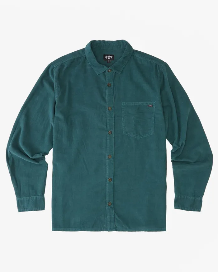 Billabong Bowie Long Sleeve Corduroy Shirt Cypress Men Shirts Billabong Bowie Long Sleeve Corduroy Shirt Cypress Men Shirts