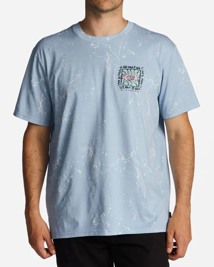 Billabong Boxed In TShirt Washed Blue Men TShirts