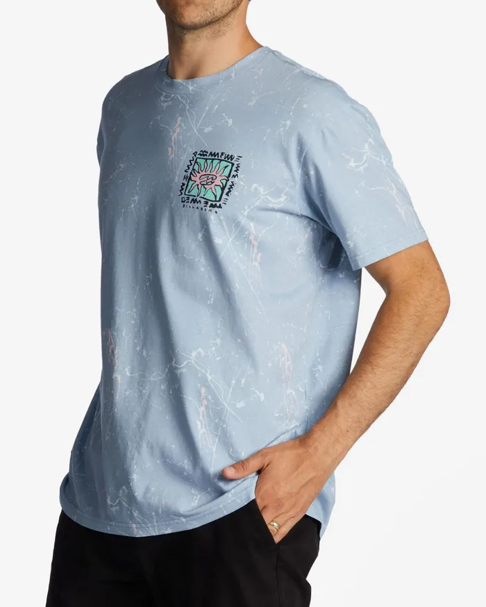 Billabong Boxed In TShirt Washed Blue Men TShirts Billabong Boxed In TShirt Washed Blue Men TShirts