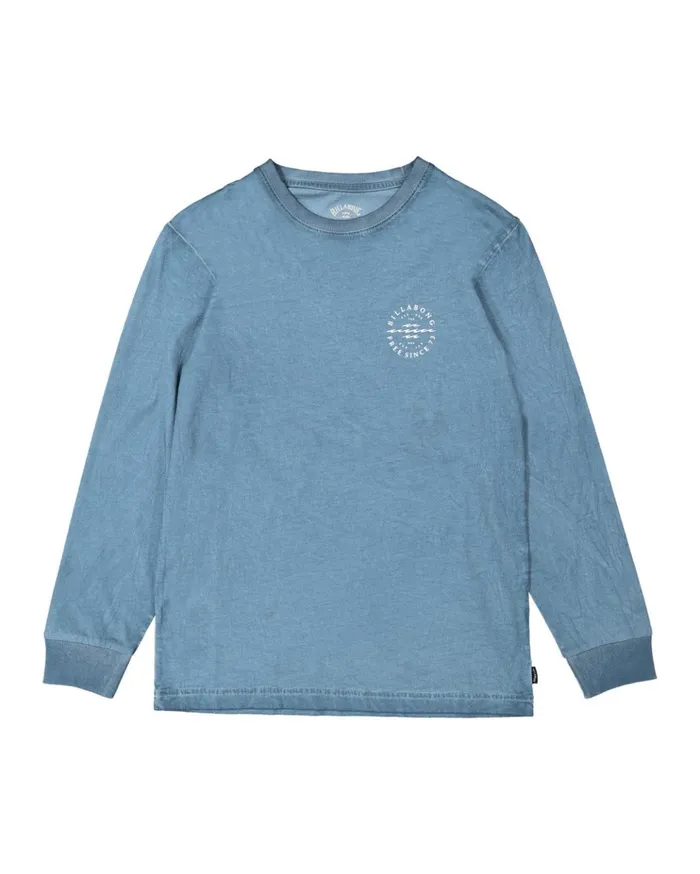 Billabong Boy039s Big Wave Dan Long Sleeve TShirt Smoke Blue Kids Boys039 Tees Billabong Boy039s Big Wave Dan Long Sleeve TShirt Smoke Blue Kids Boys039 Tees