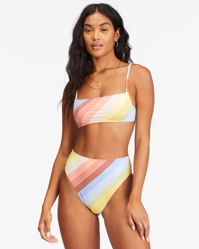 Billabong Brighter Daze Square Ruched Bralette Bikini Top Multi Women Bikini Tops Billabong Brighter Daze Square Ruched Bralette Bikini Top Multi Women Bikini Tops