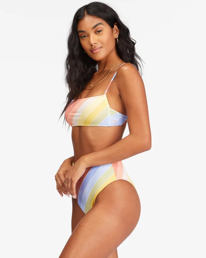 Billabong Brighter Daze Square Ruched Bralette Bikini Top Multi Women Bikini Tops Billabong Brighter Daze Square Ruched Bralette Bikini Top Multi Women Bikini Tops