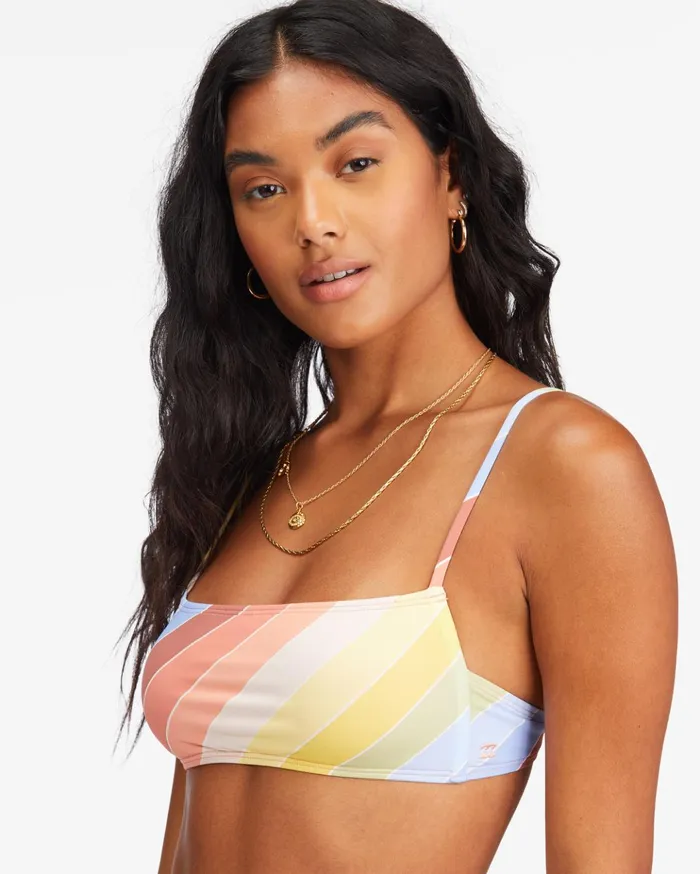 Billabong Brighter Daze Square Ruched Bralette Bikini Top Multi Women Bikini Tops Billabong Brighter Daze Square Ruched Bralette Bikini Top Multi Women Bikini Tops