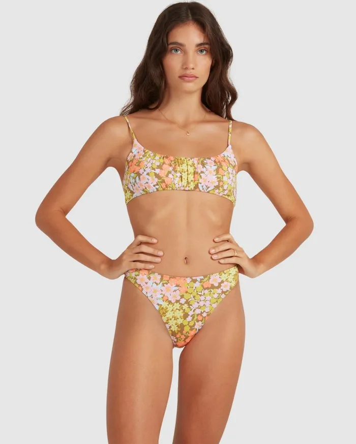 Billabong Bring On The Bliss Bralette Bikini Top Multi Women Bikini Tops