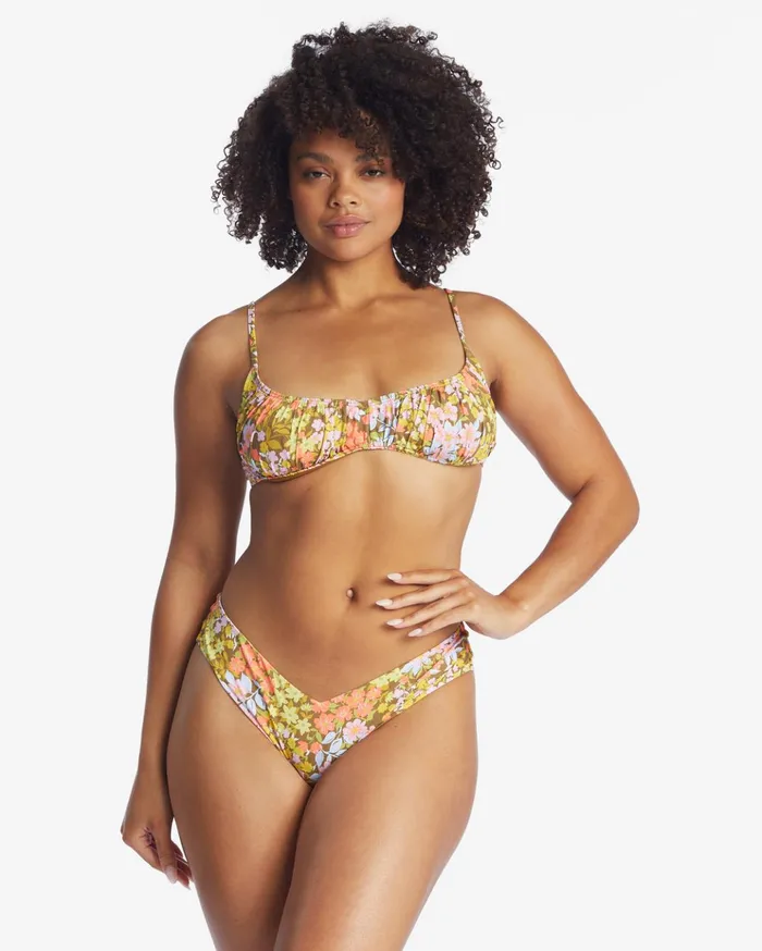 Billabong Bring On The Bliss Bralette Ruched Bikini Top Multi Women Bikini Tops Billabong Bring On The Bliss Bralette Ruched Bikini Top Multi Women Bikini Tops