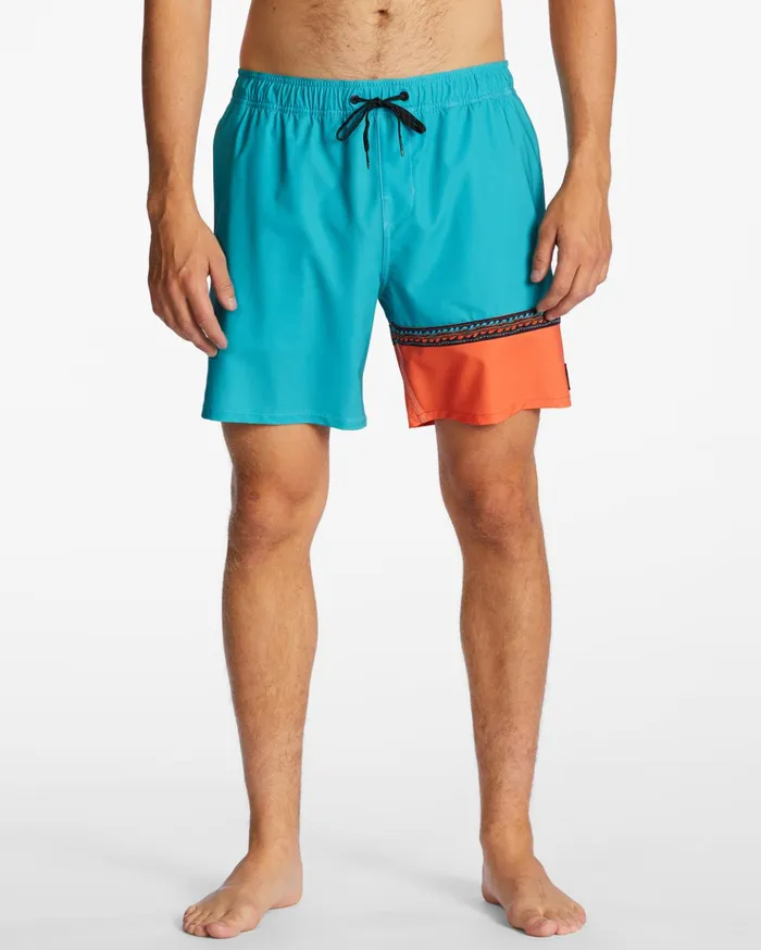 Billabong Burleigh Layback 17quot Boardshorts Aqua Men Elastic Waist Boardshorts Billabong Burleigh Layback 17quot Boardshorts Aqua Men Elastic Waist Boardshorts