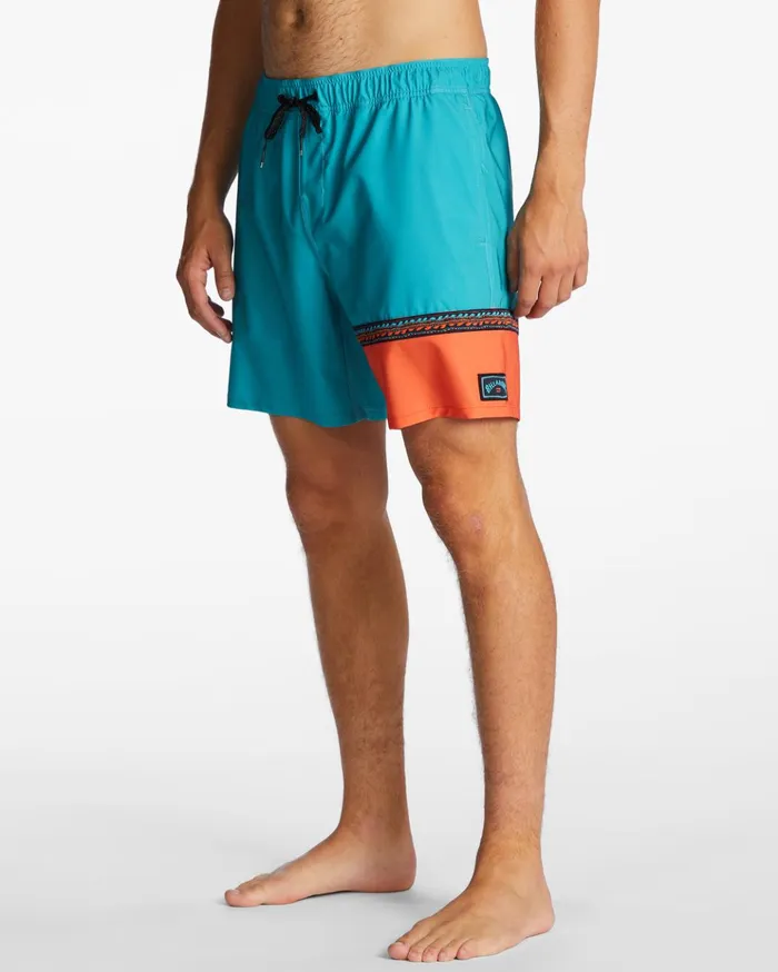 Billabong Burleigh Layback 17quot Boardshorts Aqua Men Elastic Waist Boardshorts Billabong Burleigh Layback 17quot Boardshorts Aqua Men Elastic Waist Boardshorts