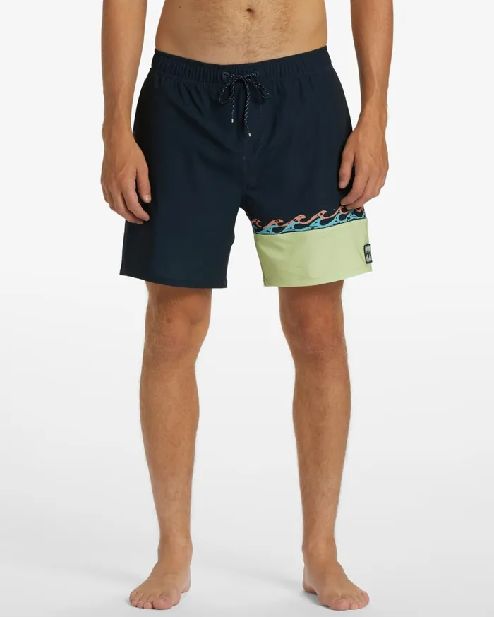 Billabong Burleigh Layback 17quot Boardshorts Navy Men Elastic Waist Boardshorts Billabong Burleigh Layback 17quot Boardshorts Navy Men Elastic Waist Boardshorts