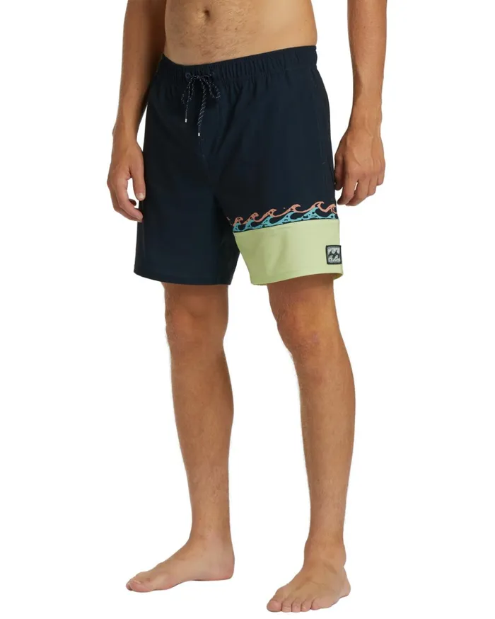 Billabong Burleigh Layback 17quot Boardshorts Navy Men Elastic Waist Boardshorts Billabong Burleigh Layback 17quot Boardshorts Navy Men Elastic Waist Boardshorts