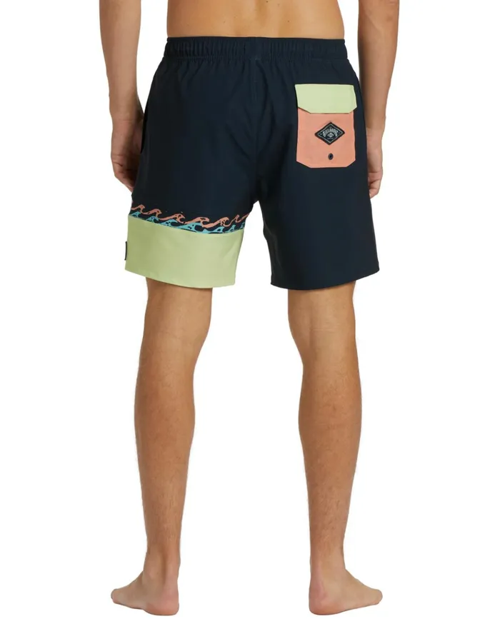Billabong Burleigh Layback 17quot Boardshorts Navy Men Elastic Waist Boardshorts Billabong Burleigh Layback 17quot Boardshorts Navy Men Elastic Waist Boardshorts