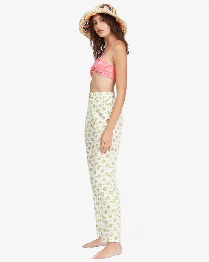 Billabong By The Bay Cropped Pants Salt Crystal Women Pants Billabong By The Bay Cropped Pants Salt Crystal Women Pants