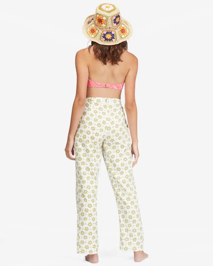 Billabong By The Bay Cropped Pants Salt Crystal Women Pants Billabong By The Bay Cropped Pants Salt Crystal Women Pants