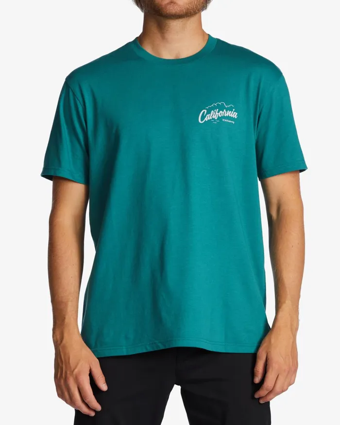 Billabong CA Greeter TShirt Teal Men TShirts