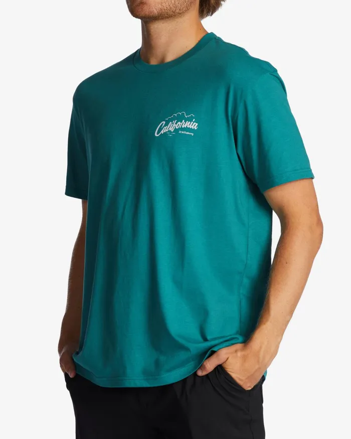 Billabong CA Greeter TShirt Teal Men TShirts Billabong CA Greeter TShirt Teal Men TShirts