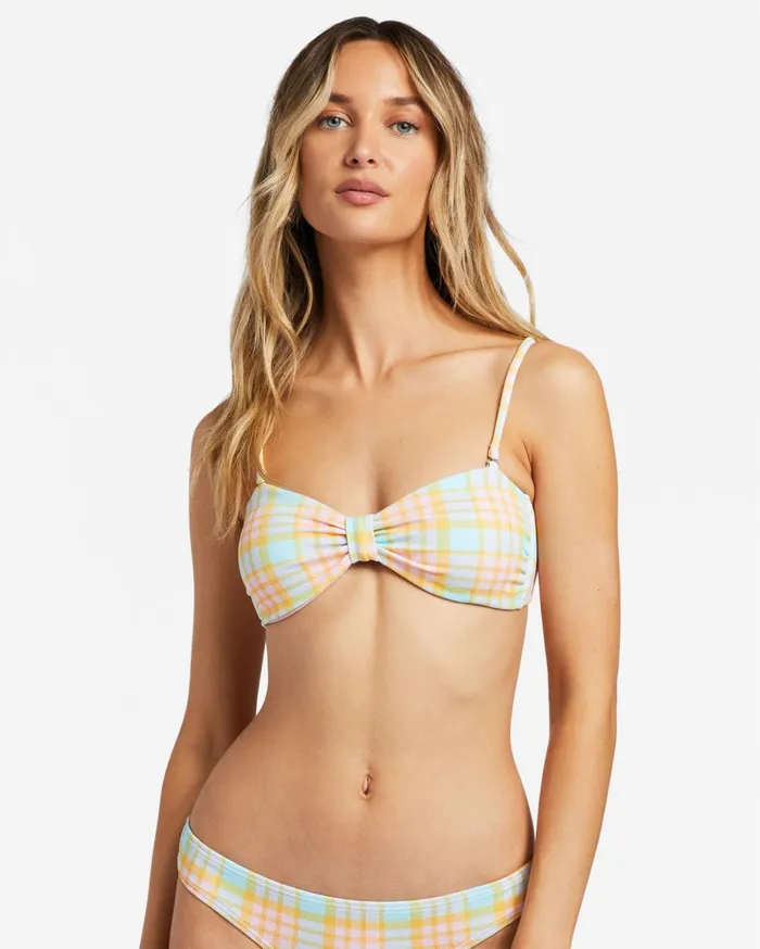 Billabong Check Please Bandeau Bikini Top Multi Women Bikini Tops Billabong Check Please Bandeau Bikini Top Multi Women Bikini Tops
