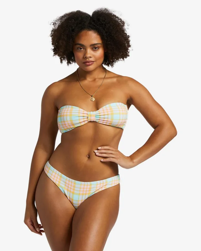 Billabong Check Please Bandeau Bikini Top Multi Women Bikini Tops Billabong Check Please Bandeau Bikini Top Multi Women Bikini Tops