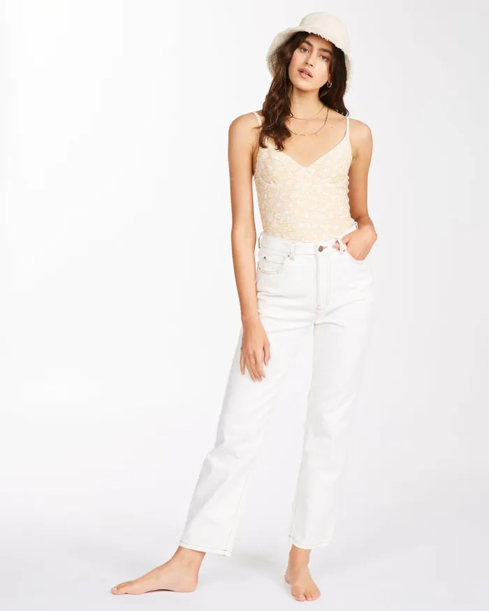 Billabong Cheeky Denim Pants Natural Women Denim Billabong Cheeky Denim Pants Natural Women Denim