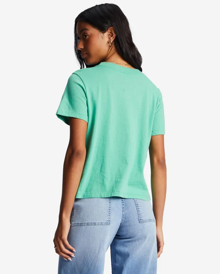 Billabong Choppy Waters TShirt Sweet Grass Women Graphic Tees and Tanks Billabong Choppy Waters TShirt Sweet Grass Women Graphic Tees and Tanks