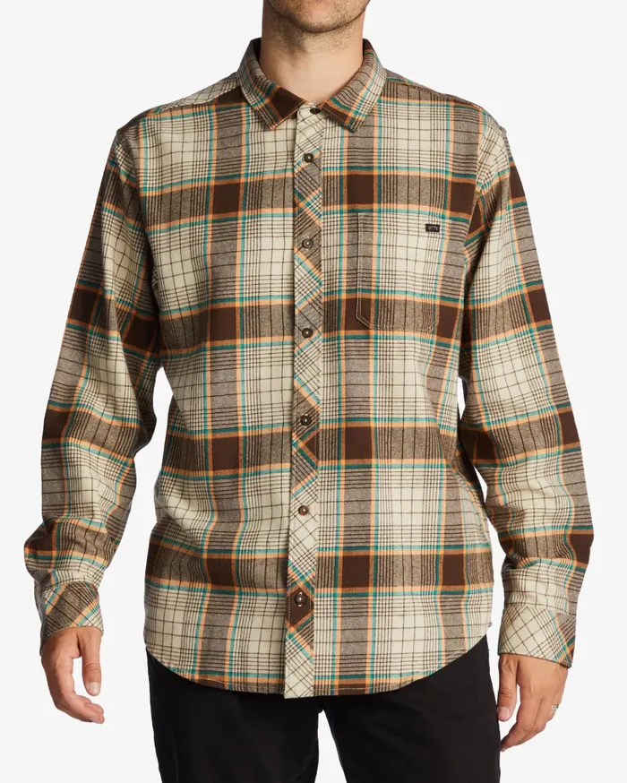 Billabong Coastline Flannel Shirt Chino Men Shirts