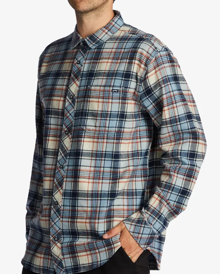Billabong Coastline Flannel Shirt Cloud Men Shirts Billabong Coastline Flannel Shirt Cloud Men Shirts