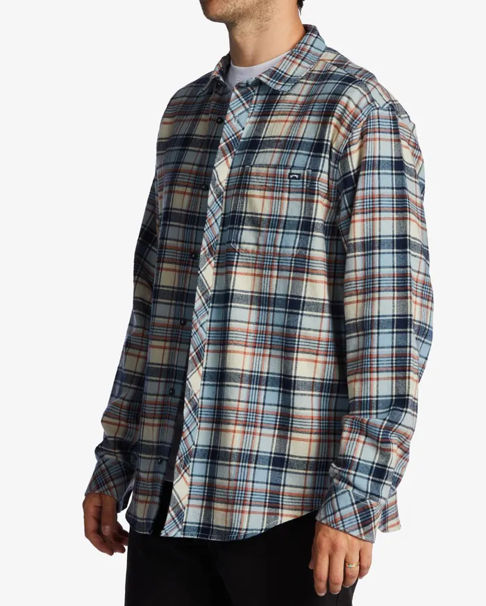 Billabong Coastline Flannel Shirt Cloud Men Shirts Billabong Coastline Flannel Shirt Cloud Men Shirts
