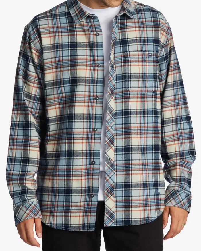 Billabong Coastline Flannel Shirt Cloud Men Shirts Billabong Coastline Flannel Shirt Cloud Men Shirts
