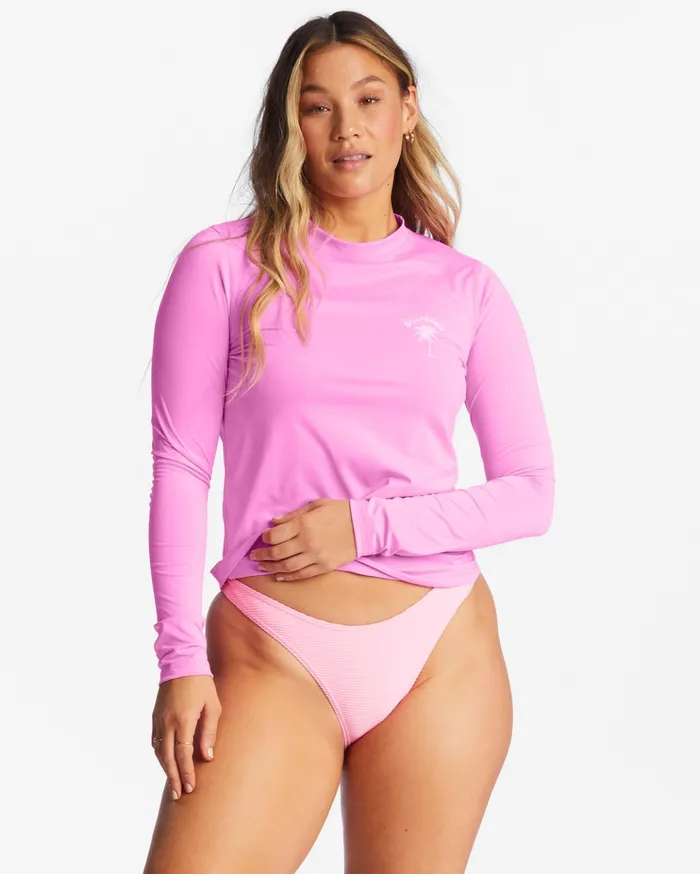 Billabong Core Long Sleeve UPF 50 Rashguard Pink Daze Women Rashguards and Bodysuits Billabong Core Long Sleeve UPF 50 Rashguard Pink Daze Women Rashguards and Bodysuits