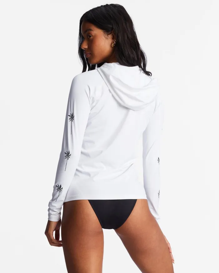 Billabong Core Surf Daze Hooded UPF 50 Long Sleeve Rashguard White Women Rashguards and Bodysuits Billabong Core Surf Daze Hooded UPF 50 Long Sleeve Rashguard White Women Rashguards and Bodysuits