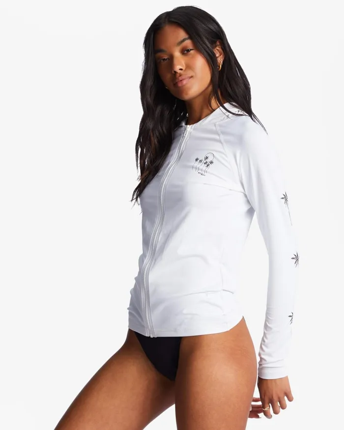 Billabong Core Surf Daze Hooded UPF 50 Long Sleeve Rashguard White Women Rashguards and Bodysuits Billabong Core Surf Daze Hooded UPF 50 Long Sleeve Rashguard White Women Rashguards and Bodysuits