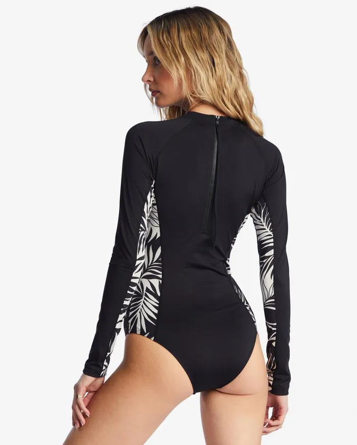 Billabong Core UPF 50 Long Sleeve OnePiece Swimsuit Black Pebble Women Rashguards and Bodysuits Billabong Core UPF 50 Long Sleeve OnePiece Swimsuit Black Pebble Women Rashguards and Bodysuits