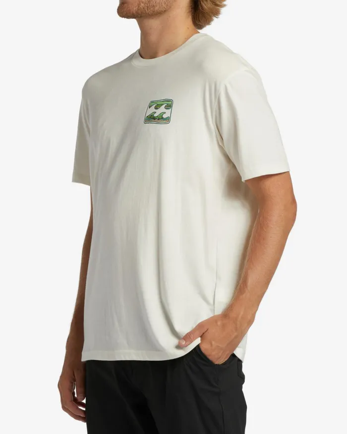 Billabong Crayon Wave TShirt Off White Men TShirts Billabong Crayon Wave TShirt Off White Men TShirts