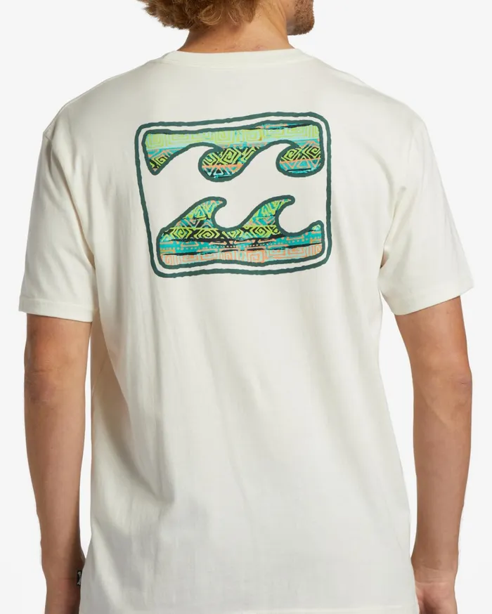 Billabong Crayon Wave TShirt Off White Men TShirts Billabong Crayon Wave TShirt Off White Men TShirts