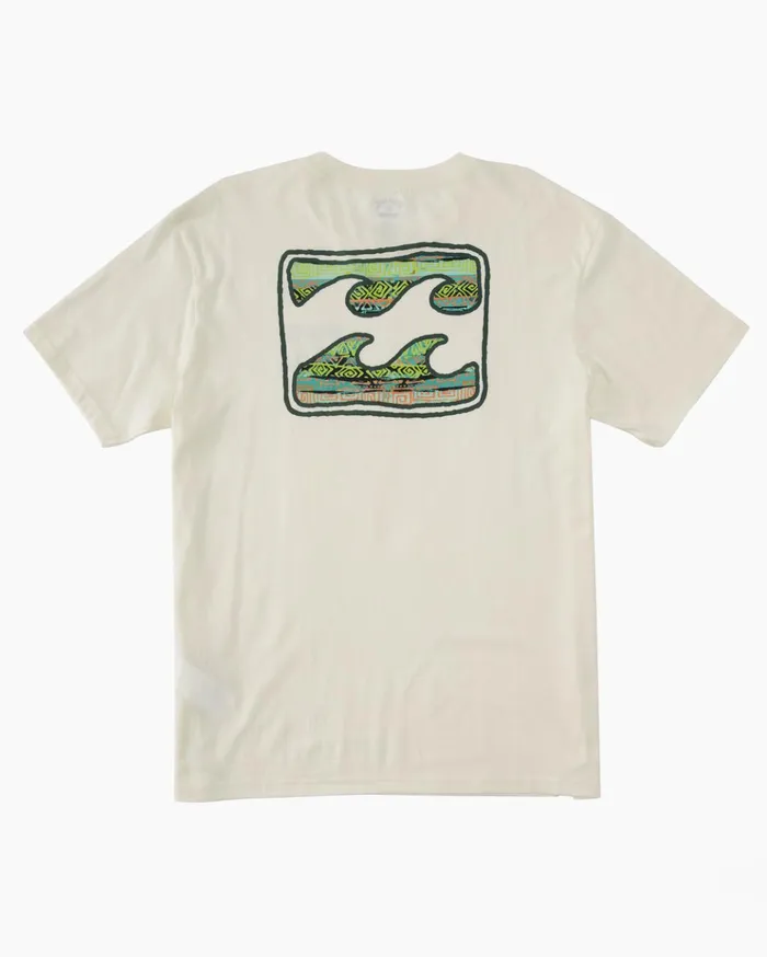 Billabong Crayon Wave TShirt Off White Men TShirts Billabong Crayon Wave TShirt Off White Men TShirts